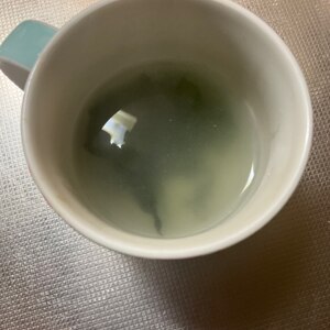 筍・わかめ・舞茸の　若竹スープ　減塩